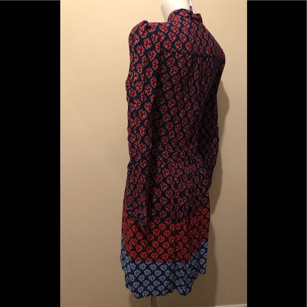 GAP👗LONG-SLEEVES V-NECKLACE TIE DRESS Size 2 - Picture 7 of 14